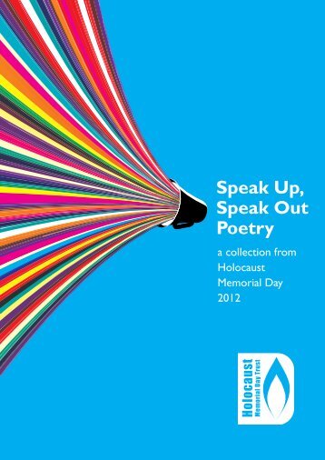 Speak Up, Speak Out Poetry Booklet - Holocaust Memorial Day Trust