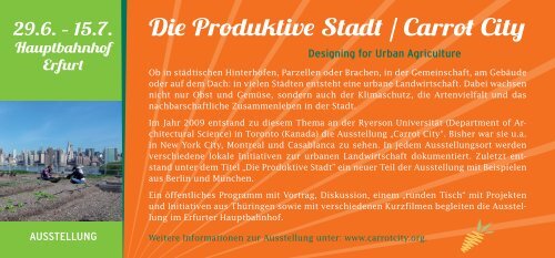 Die Produktive Stadt / Carrot City - Stiftungsgemeinschaft anstiftung ...