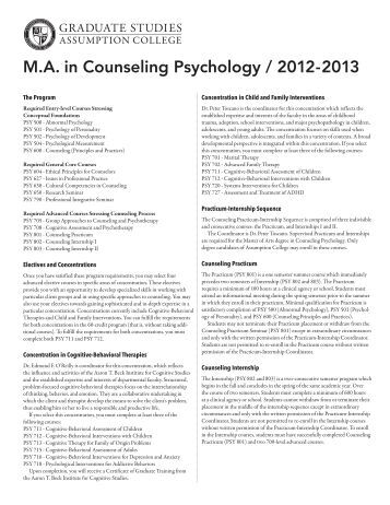 Phd in psychology coursework