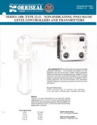 series 1400, type 72-15 non-indicating pneumatic - Norriseal