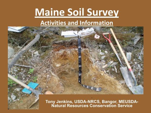 Maine Soil Survey Activities and Information - School of Forest ...