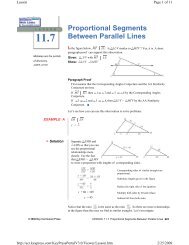 Proportional Segments Between Parallel Lines
