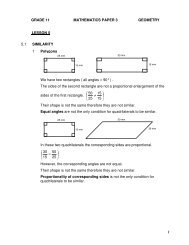 1 GRADE 11 MATHEMATICS PAPER 3 GEOMETRY ... - AdMaths