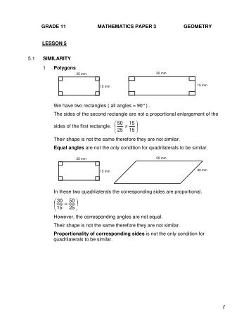 1 GRADE 11 MATHEMATICS PAPER 3 GEOMETRY ... - AdMaths