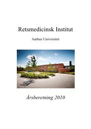 Retsmedicinsk Institut - Institut for Retsmedicin - Aarhus Universitet