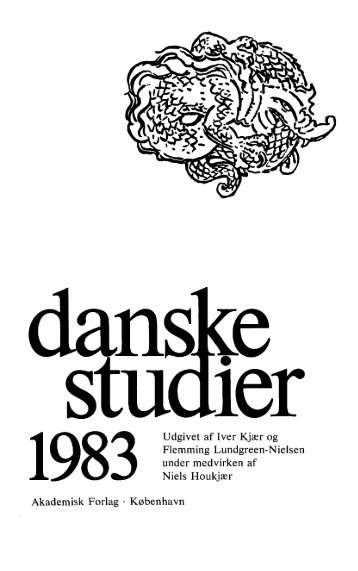 1983 Udgivet af Iver Kjær og Flemming Lundgreen ... - Danske Studier