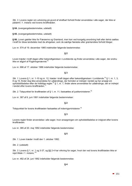 Flygtningenævnet Formandskabet 8. beretning 1999