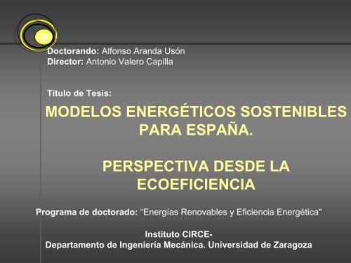 visión complementaria de la e4 - circe - Universidad de Zaragoza