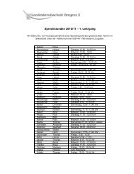 Sprechstunden 2010/11 – 1. Lehrgang