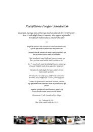 Receptions Finger-Sandwich - Lille Odinshøj