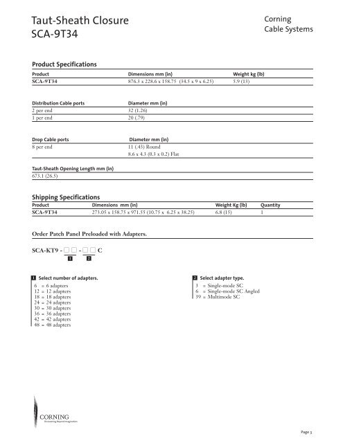 Taut-Sheath Closure SCA-9T34