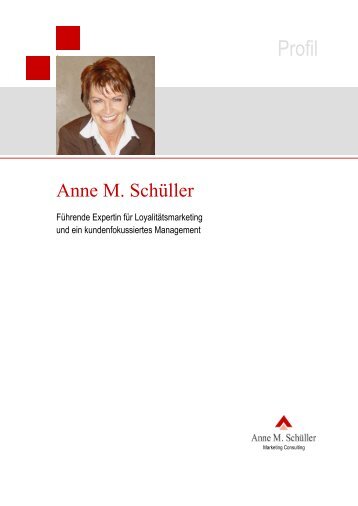 Profil - Anne M. Schüller