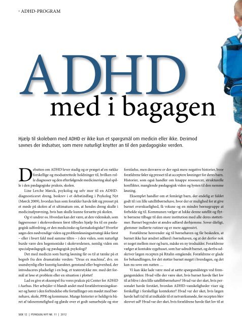 Det grønne klæde Luften, duften, larmen ADHD: andre ... - Elbo