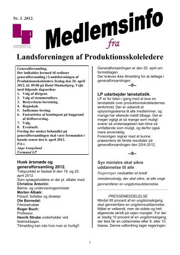 Medlemsinfo nr 3