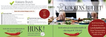Kokkens Brunch - Kokkens Buffet