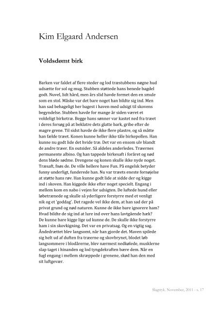 November, 2011 - Slagtryk