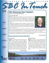 SBC Welcomes New President - Steinbach Bible College