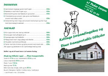 65kr. - Kettinge Forsamlingshus og Diner transportable v