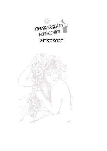 MENUKORT - Stensbjerggård