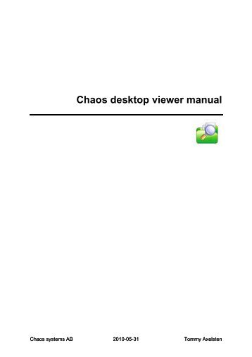 Chaos desktop viewer manual.pdf - Adtollo