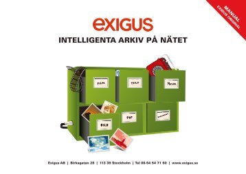 bild InTEllIgEnTA ArkIv på näTET - Exigus