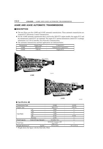A340E AND A343E AUTOMATIC TRANSMISSIONS CHASSIS (0,2 ...