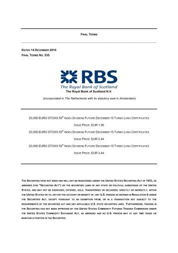 The Royal Bank of Scotland NV - RBS