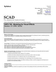 VSFX 708 - SCAD Employee Web Space - Savannah College of Art ...