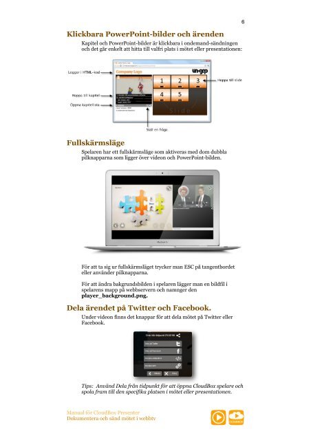CloudBox Presenter - Manual - CloudBox Presenter - ungap AB