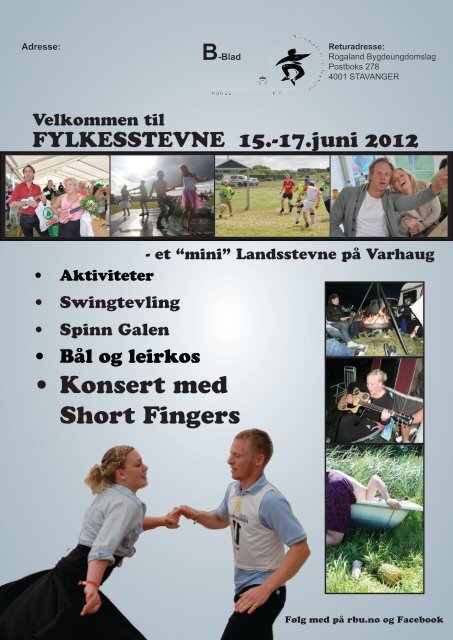 RBU-bladet mai 2012 - Rogaland Bygdeungdomslag