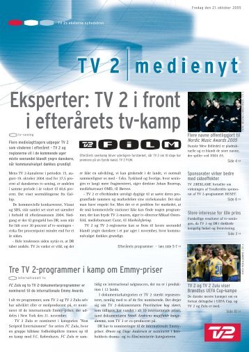 Eksperter: TV 2 i front i efterårets tv-kamp