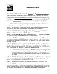 LEASE AGREEMENT - Thurston County Chamber