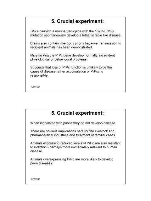 Handout 9 - Prions