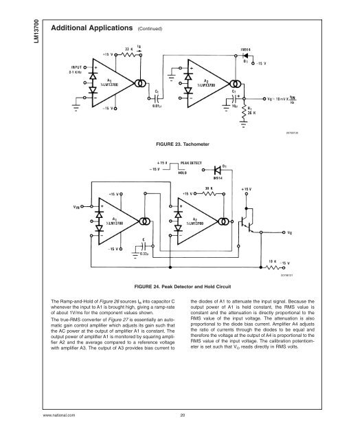 LM13700 Dual Operational Transconductance ... - MIT Media Lab