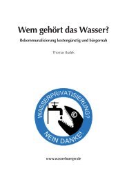 Broschüre “Wem gehört das Wasser?” - Berliner Wasserbürger