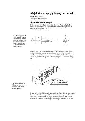 A2@1 Atomar opbygning og det periodi- ske system - Materials.dk