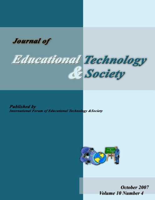 October 2007 Volume 10 Number 4 - Educational Technology ...