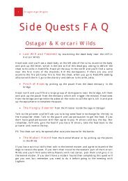 Side Quests FAQ - IGN.com