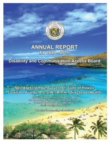 DCAB FY 10-11 annual report - Hawaii.gov