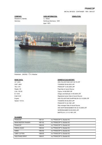 FRANCOP - Cargo Vessels International