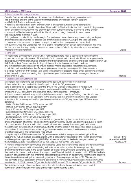 RepoRt on - BNP Paribas