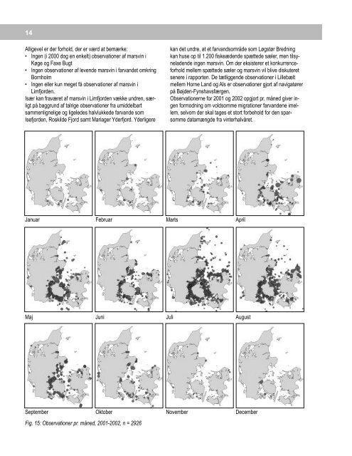 Marsvinerapport 2000 - 2002 - Fokus på Hvaler i Danmark