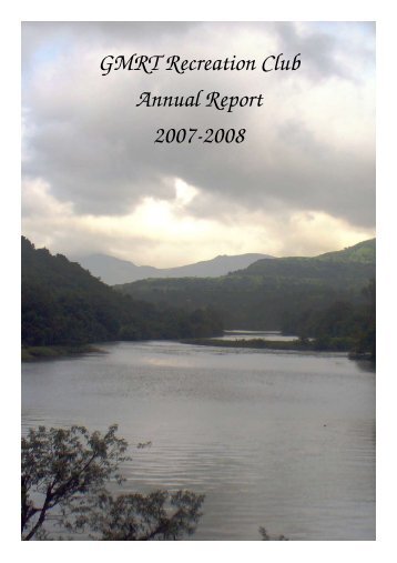 GMRT Recreation Club Annual Report 20072008
