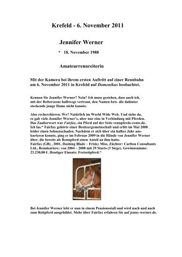 Jennifer Werner - Jockeys-in-deutschland.de