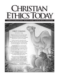 Issue 052 PDF Version - Christian Ethics Today