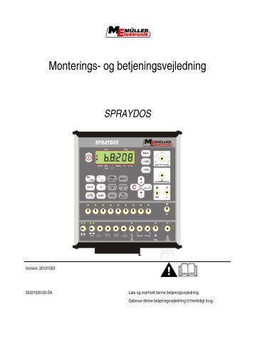 Monterings- og betjeningsvejledning - Müller Elektronik
