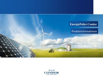 Produktinformationen zur EnergiePolice - R+V Versicherung