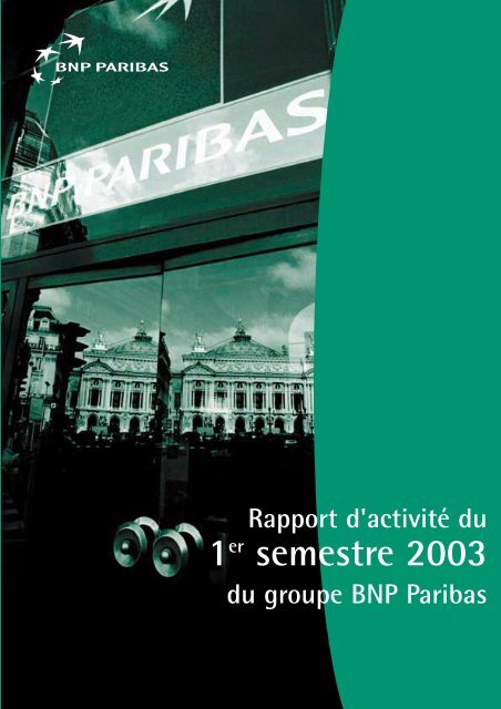 Rapport d'activité - BNP Paribas