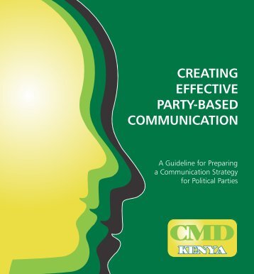 Communication Strategy Guideline for Political Parties - CMD-Kenya