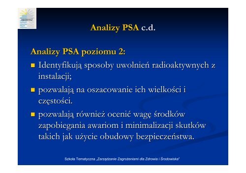 Podstawy analiz bezpieczeństwa - MANHAZ